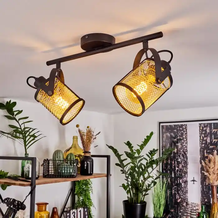 Must-Have Eglo DELLOW Plafondlamp Zwart, 2-lichts
