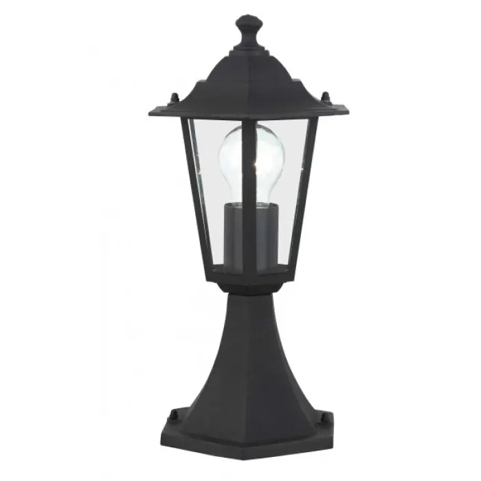 Snelle Levering Brilliant Crown Buiten sokkellamp Zwart, 1-licht