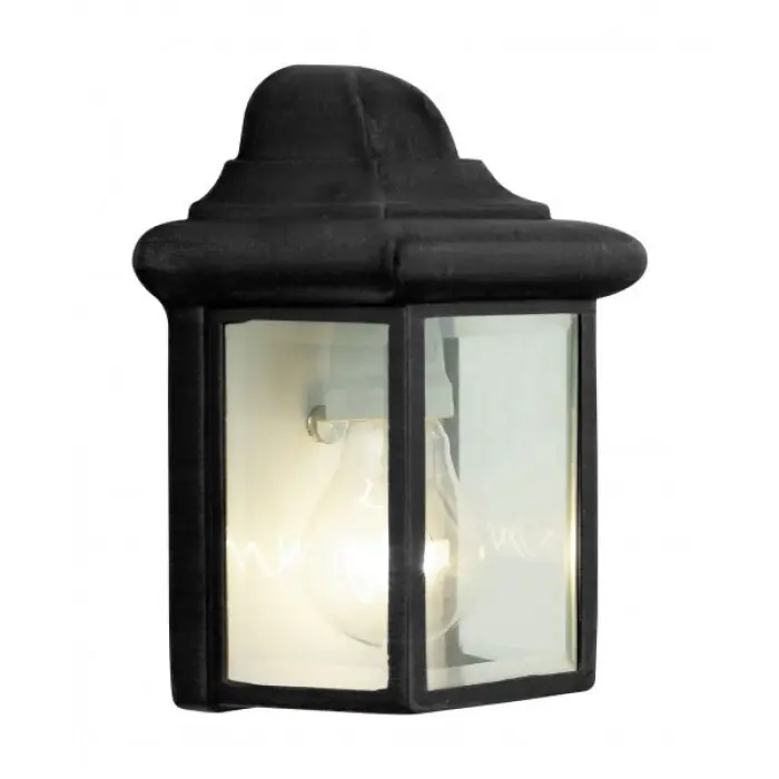 Brilliant Newport Buiten muurverlichting Zwart, 1-licht Superprijs