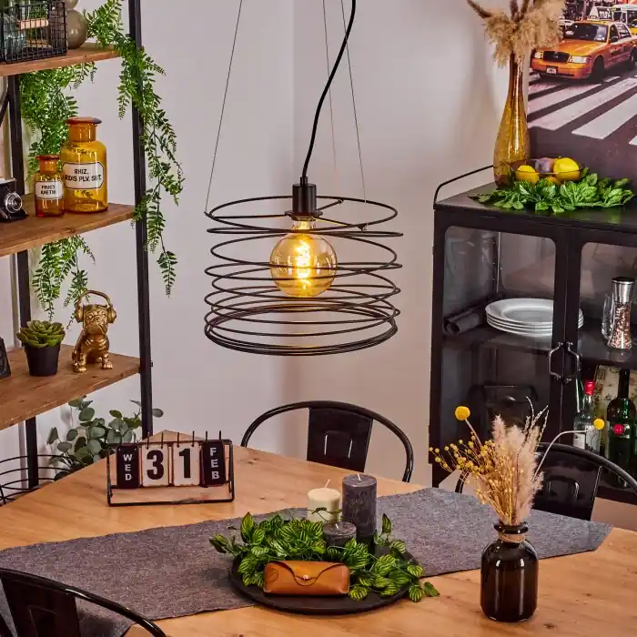 Tobuna Hanger Zwart, 1-licht Nieuw