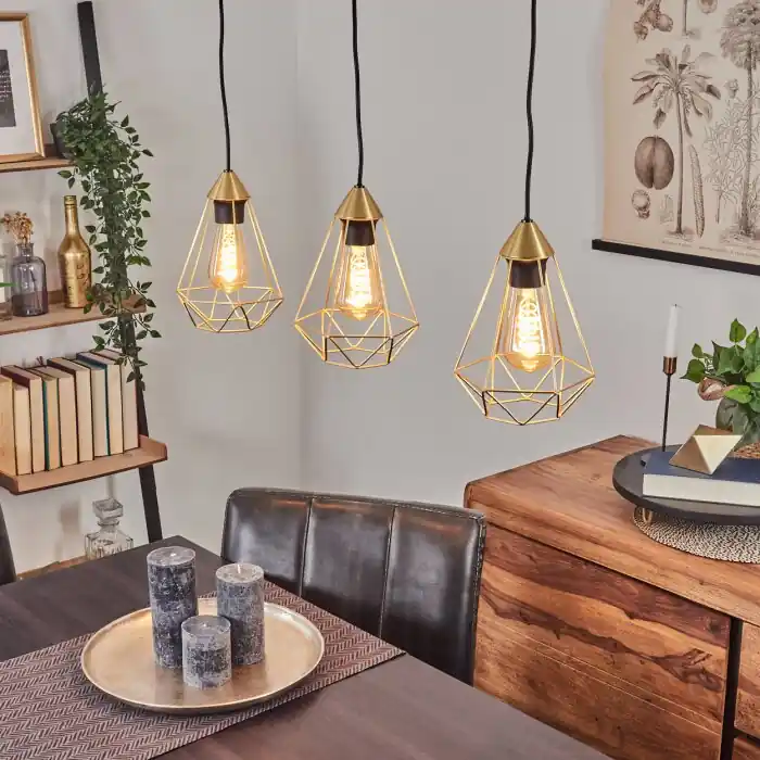 Nu Kopen Cenova Hanglamp Messing, 3-lichts