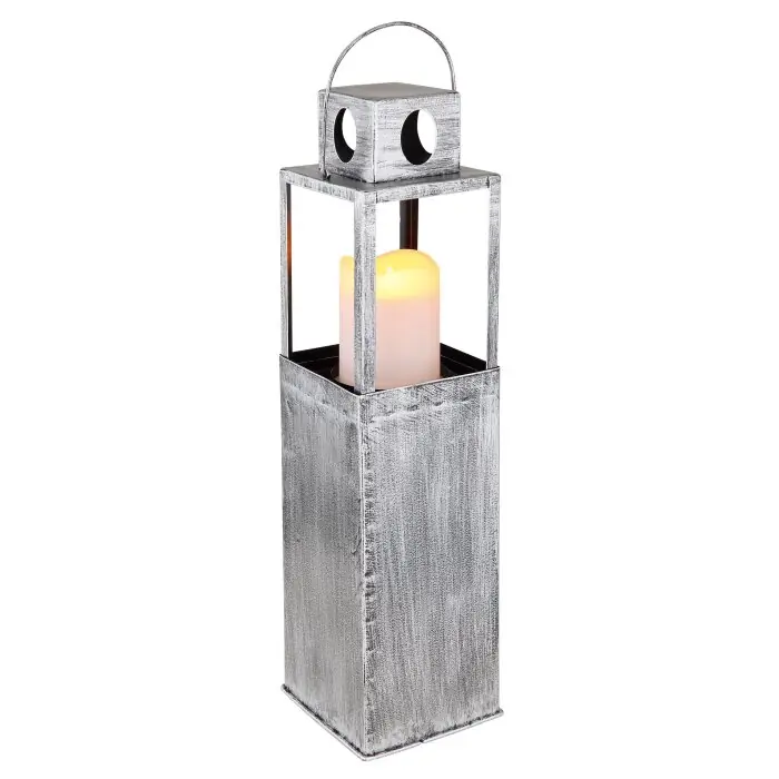 Lage Prijs Globo Solarlamp LED Oud zilver, 1-licht