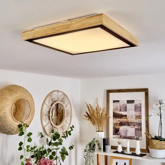 Aanbieding Corinto Plafondpaneel LED Natuurlijke kleuren, Zwart, 1-licht
