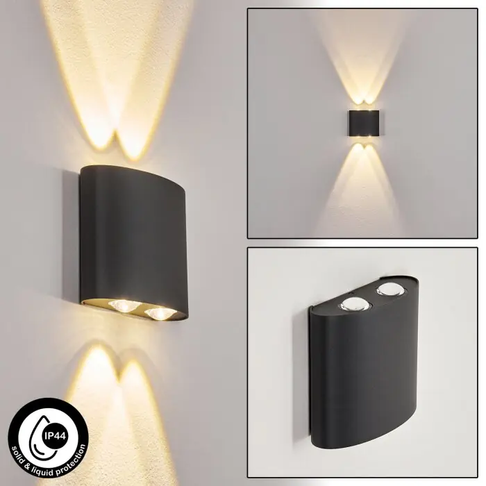 Meest Verkocht Oiba Buiten muurverlichting LED Grijs, 1-licht