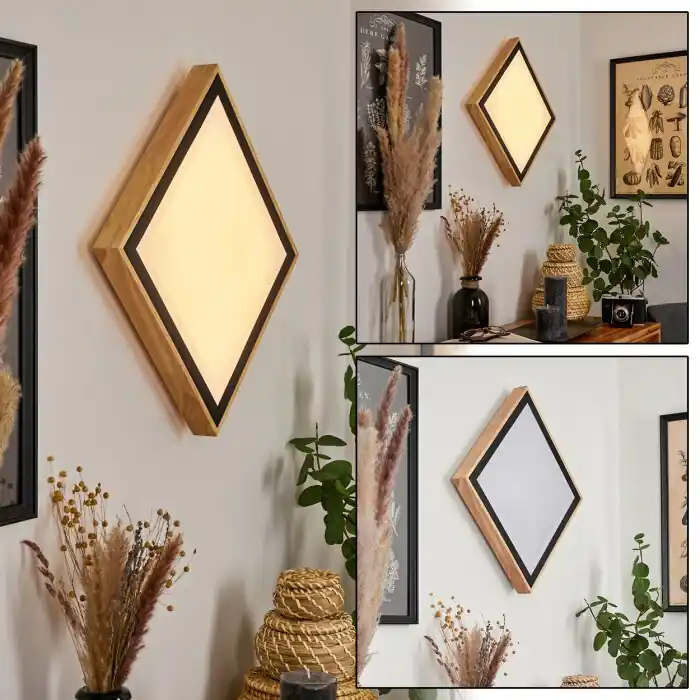 Corinto Muurlamp LED Natuurlijke kleuren, Zwart, 1-licht Hete Deal