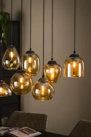 Espriella Hanglamp Oud zilver, 7-lichts Rechtstreeks Van De Fabrikant