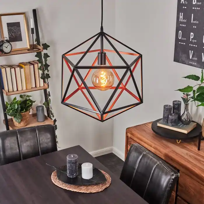 Mamonal Hanger Zwart, 1-licht Weekendaanbieding