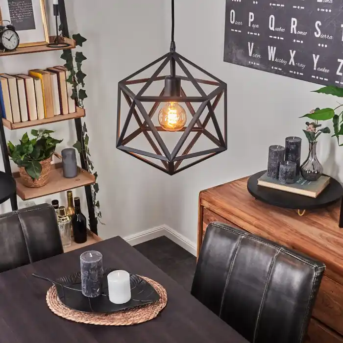 Mamonal Hanger Zwart, 1-licht Betrouwbaar