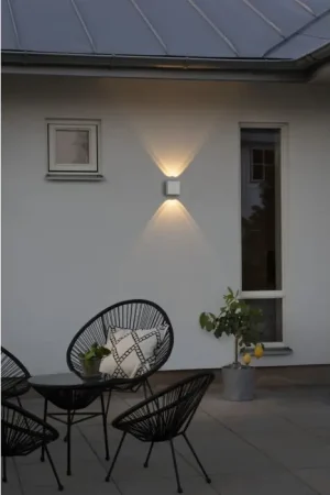 Actieprijs Konstsmide Chieri Buiten muurverlichting LED Wit, 4-lichts