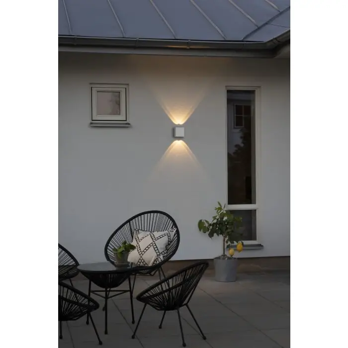 Actieprijs Konstsmide Chieri Buiten muurverlichting LED Wit, 4-lichts