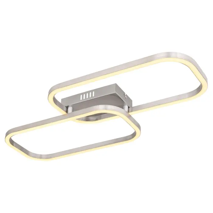 Globo SILLA Plafondlamp LED Nikkel mat, 1-licht Must-Have