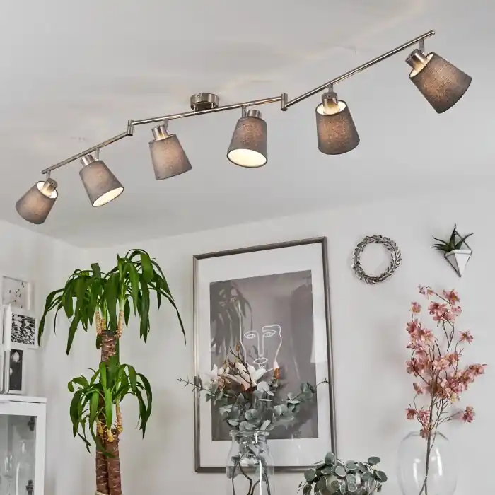 Bestel Nu Peralonso Plafondlamp Nikkel mat, 6-lichts