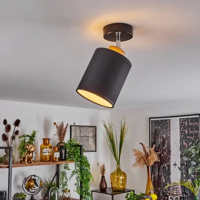 Lage Kosten Chiuvi Plafondlamp Chroom, Natuurlijke kleuren, Zwart, Wit, 1-licht