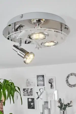 Aanbieding Morges Plafondlamp LED Chroom, Wit, 3-lichts