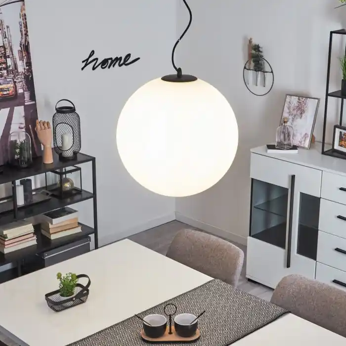 Karhia Hanger Zwart, 1-licht Veilige Betaling
