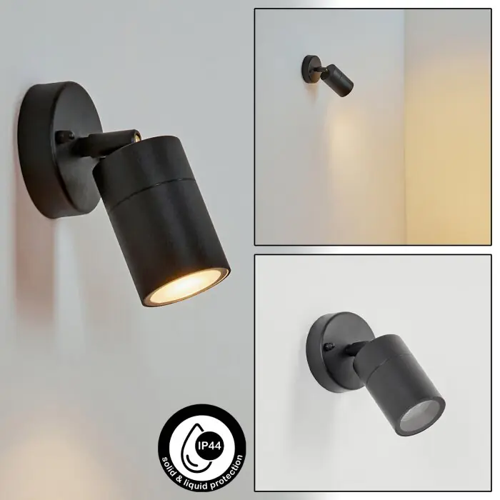 Goedkoop Corneda Buiten muurverlichting Zwart, 1-licht