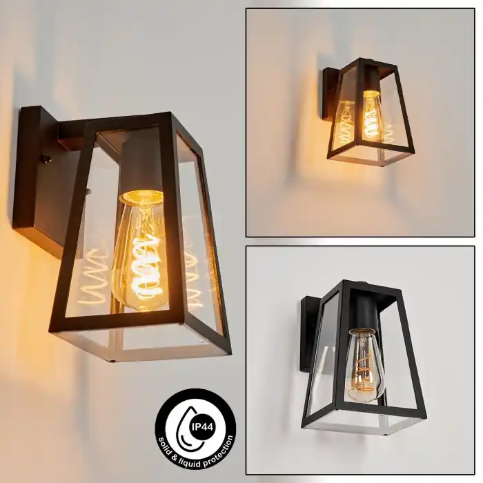 Juanico Buiten muurverlichting Zwart, 1-licht Shop Nu