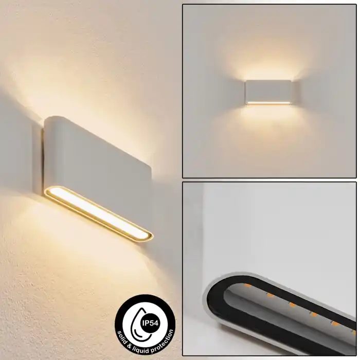 Aanbieding Tammisaari Buiten muurverlichting LED Transparant, Helder, Wit, 1-licht