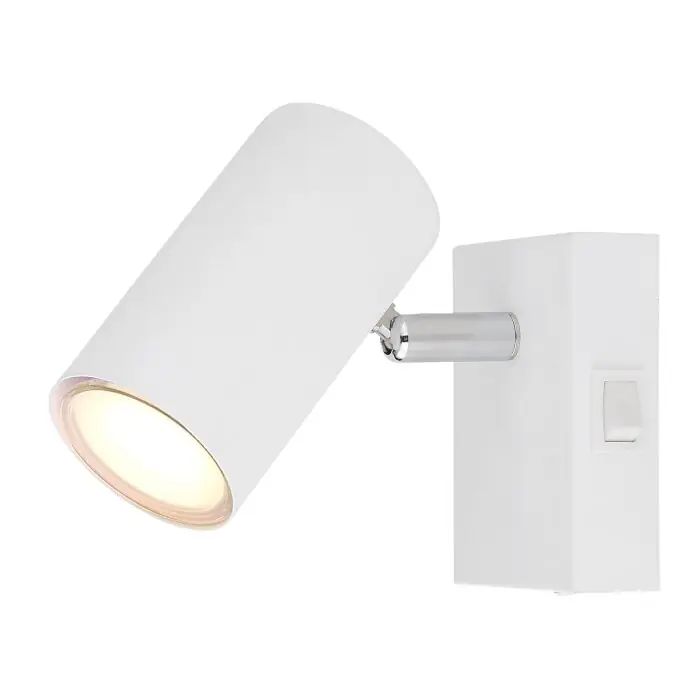 Globo ROBBY Muurlamp Chroom, Wit, 1-licht Must-Have