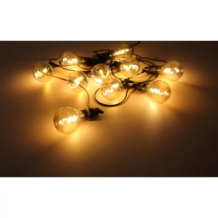 Globo Lichtketting LED Zwart, 10-lichts Flitsaanbieding