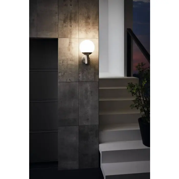 Direct Beschikbaar Eglo NISIA-Z Buiten muurverlichting LED roestvrij staal, 1-licht