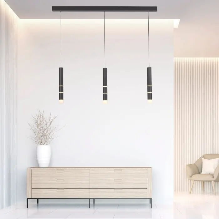 Paul Neuhaus PURE-VEGA Hanglamp LED Zwart, 9-lichts Fabrieksprijs