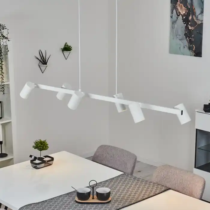 Zuoz Hanglamp Wit, 6-lichts Nu Kopen
