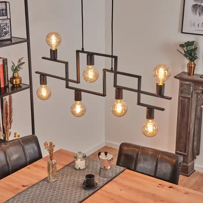 Koop Vandaag Verdoejo Hanglamp Zwart, 7-lichts