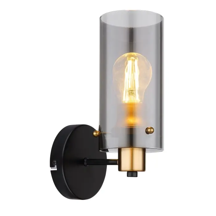 Globo FANNI Muurlamp Messing, Zwart, 1-licht Superprijs