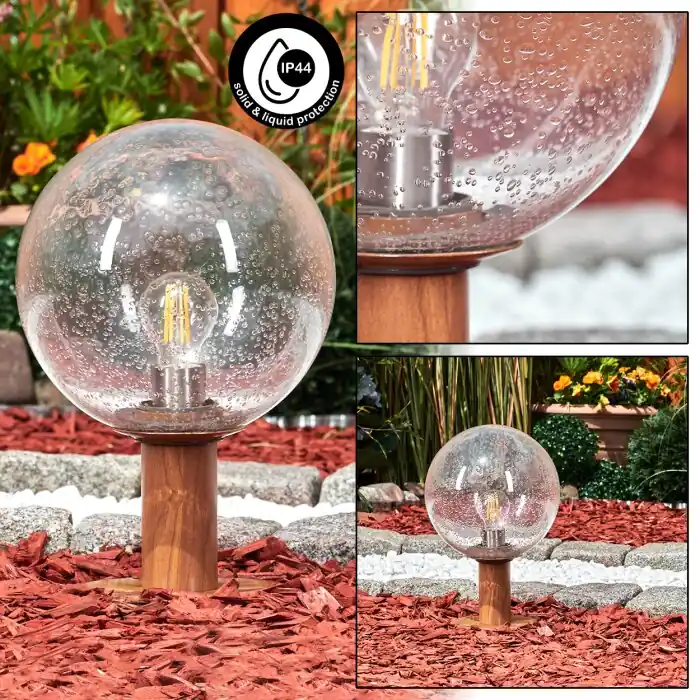 Hoge Kwaliteit Bubodefo Sokkellamp Bruin, houtlook, 1-licht