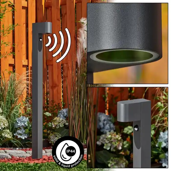 Kingstown Padverlichting Antraciet, 1-licht, Bewegingsmelder Premium
