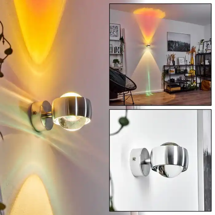 Uitverkoop Sapri Muurlamp Zilver, 1-licht