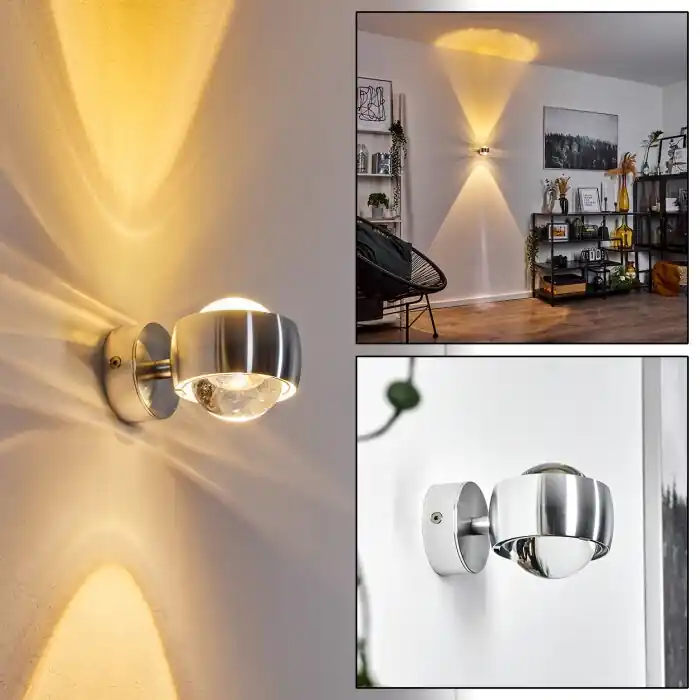 Aanbieding Sapri Muurlamp Zilver, 1-licht