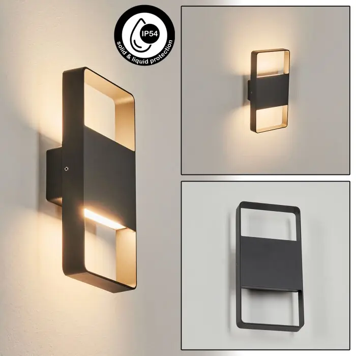 Favoriet Dundarrah Buiten muurverlichting LED Antraciet, 2-lichts