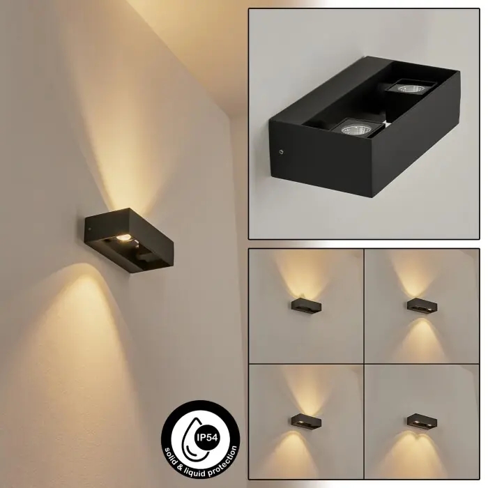 Favoriet Fletcher Buiten muurverlichting LED Antraciet, 2-lichts