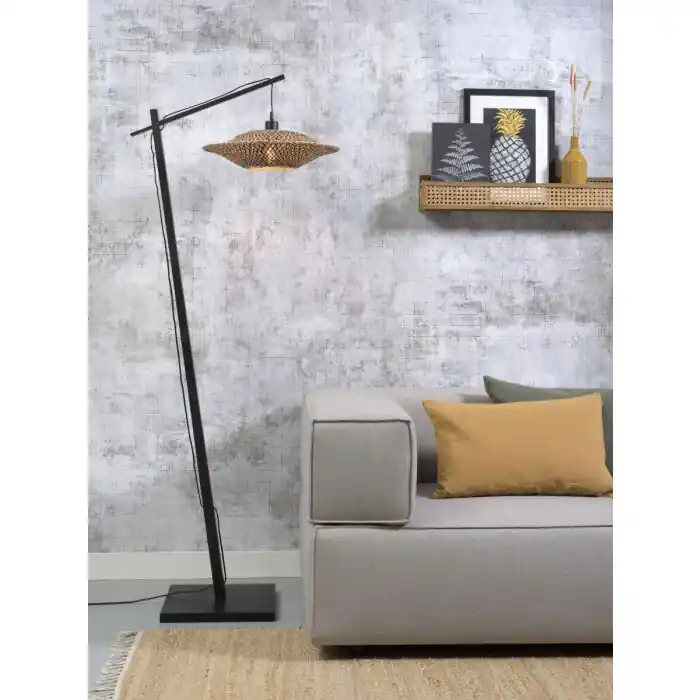 Beperkte Voorraad Good & Mojo BALI Staande lamp Zwart, 1-licht