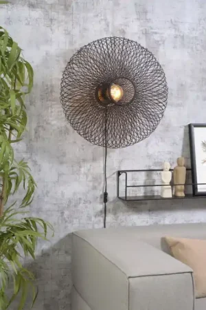 Exclusieve Aanbieding Good & Mojo CANGO Muurlamp Zwart, 1-licht
