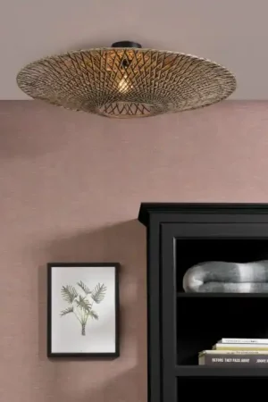Good & Mojo BALI Plafondlamp Zwart, 1-licht Nu Kopen