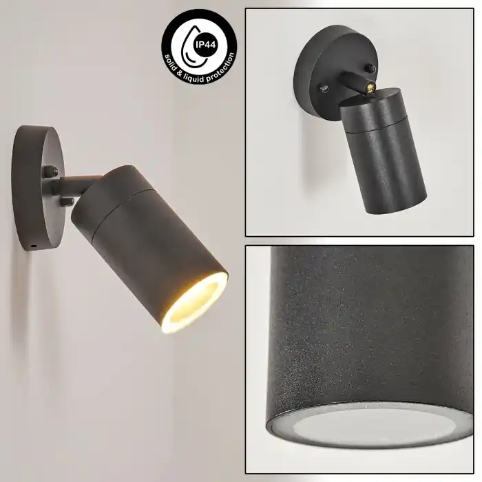 Bessiebelle Buiten muurverlichting Zwart, 1-licht Hete Deal