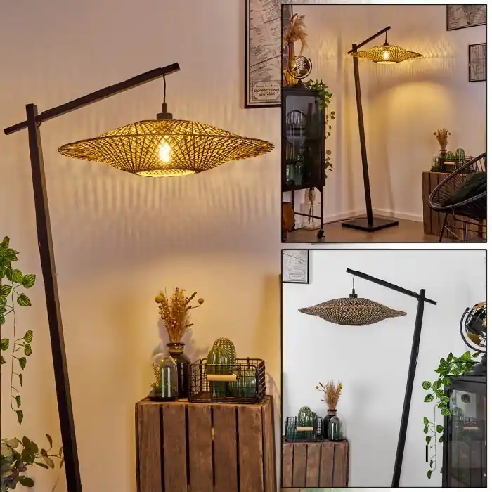 Shelbourne Staande lamp Zwart, 1-licht Voordeelprijs