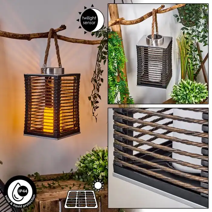 Laatste Versie Emboque Hanger LED Bruin, Natuurlijke kleuren, Nikkel mat, Zwart, 1-licht