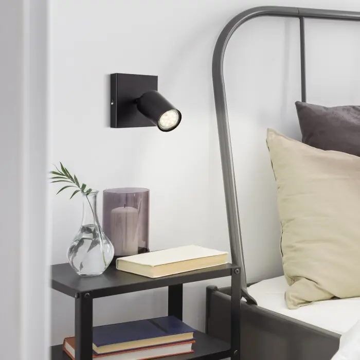 Brilliant Jello Muurlamp LED Zwart, 1-licht Koop Online