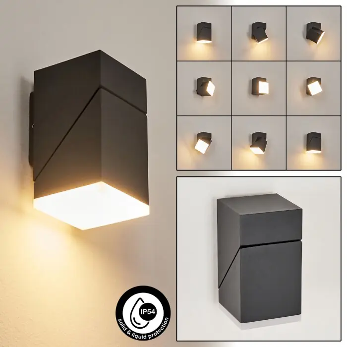 Veilige Betaling Toogong Buiten muurverlichting LED Antraciet, 1-licht