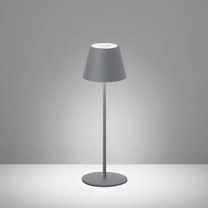 Koop Vandaag FHL easy Cosenza Tafellamp voor buiten LED Grijs, 1-licht, Kleurwisselaar