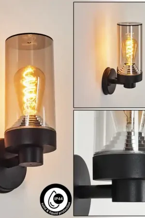 Aanbieding Crantenoy Buiten muurverlichting Zwart, 1-licht