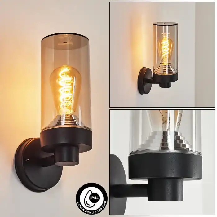 Aanbieding Crantenoy Buiten muurverlichting Zwart, 1-licht