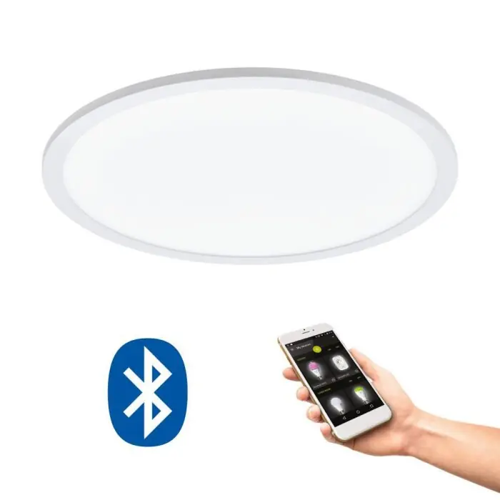 Koopje Eglo SARSINA-C Plafondpaneel LED Wit, 1-licht, Afstandsbediening, Kleurwisselaar