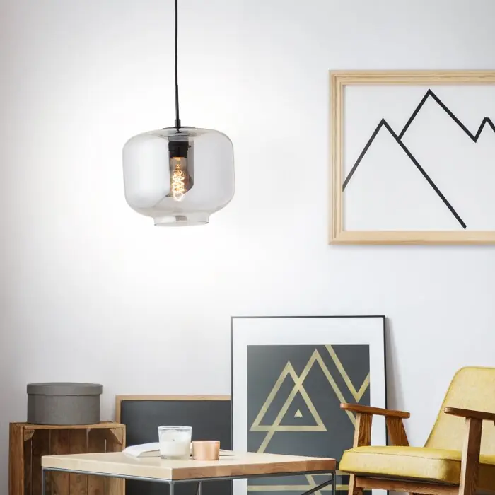 Aanbieding Brilliant Kleon Hanger Zwart, 1-licht