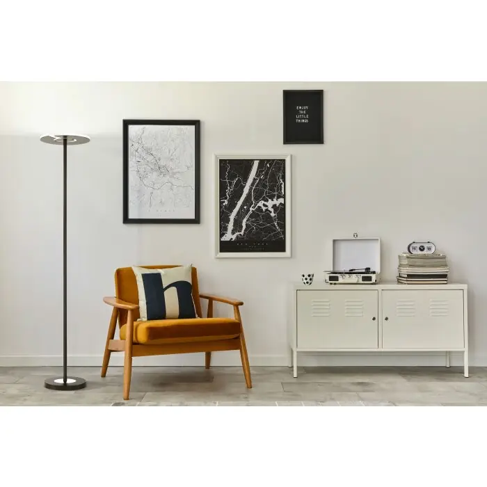 Aanbieding Fischer & Honsel Dent Staande lamp LED Zwart, 1-licht