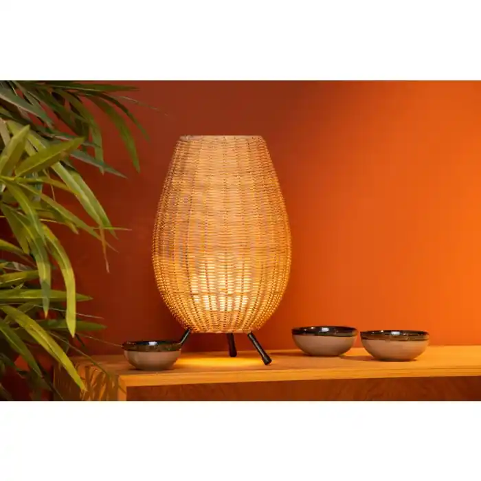 Lucide COLIN Tafellamp Natuurlijke kleuren, 1-licht Exclusieve Aanbieding